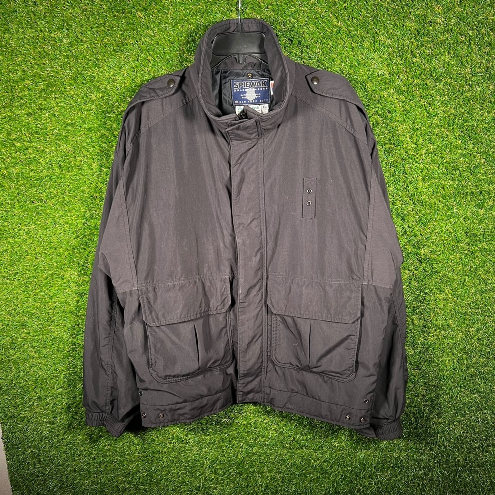 Vintage Spiewak Golden Fleece WeatherTech Tactical Jacket Mens XL Black USA Made